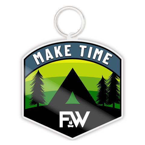 Make Time - Woodland Keychain