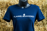 Women's Flame Logo - Navy